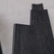Set of six black dining chairs