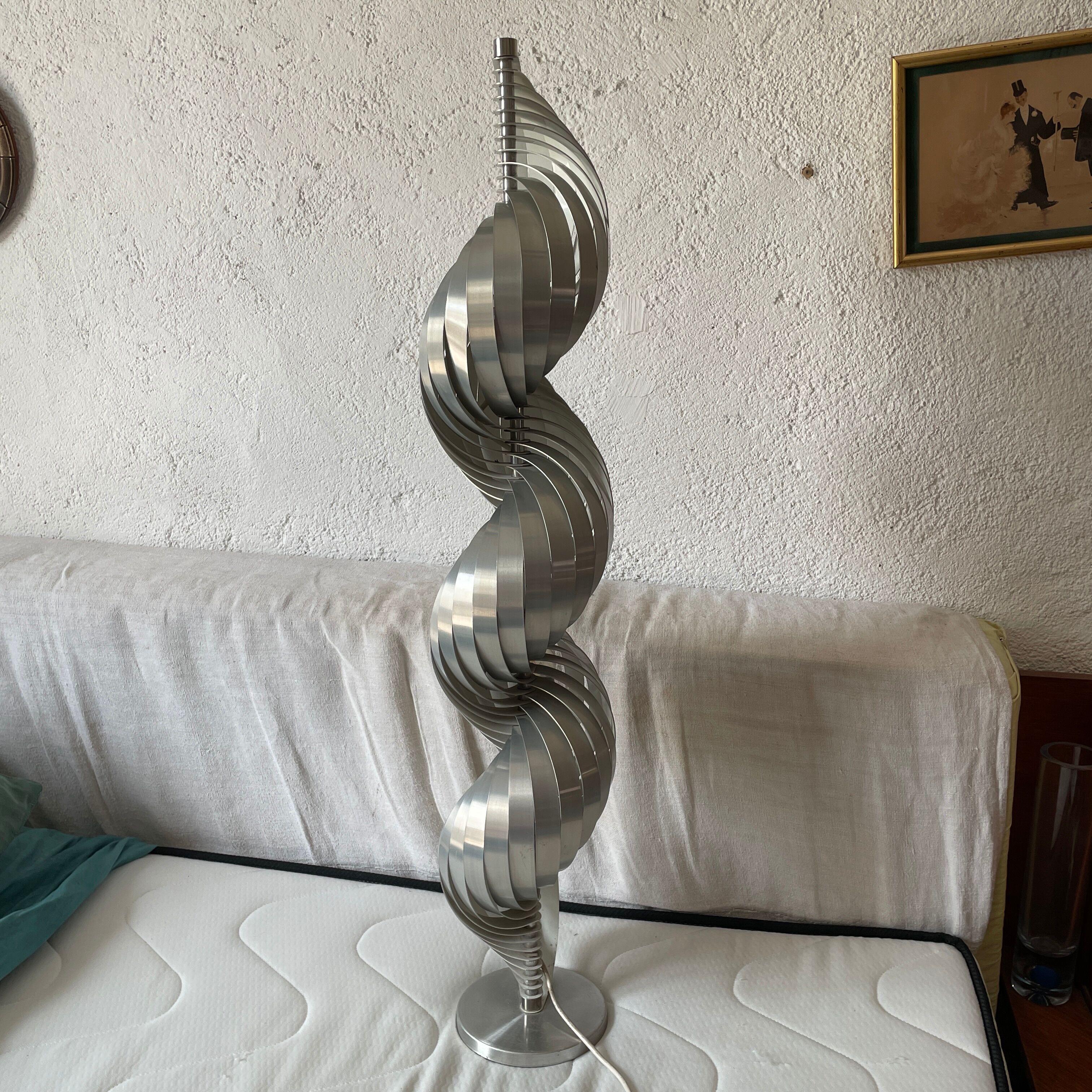 Design lamp Henri Mathieu floor lamp 1970 design