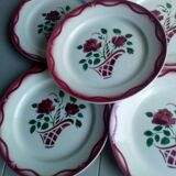 6 Lunéville flat plates, Model "Mireille" 1960
