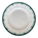 Round plate Digoin Sarreguemines Pascal green – vintage serving plate