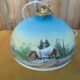 Antique decorated opaline suspension