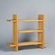 Solid pine shelf, Les Arcs France around 1980