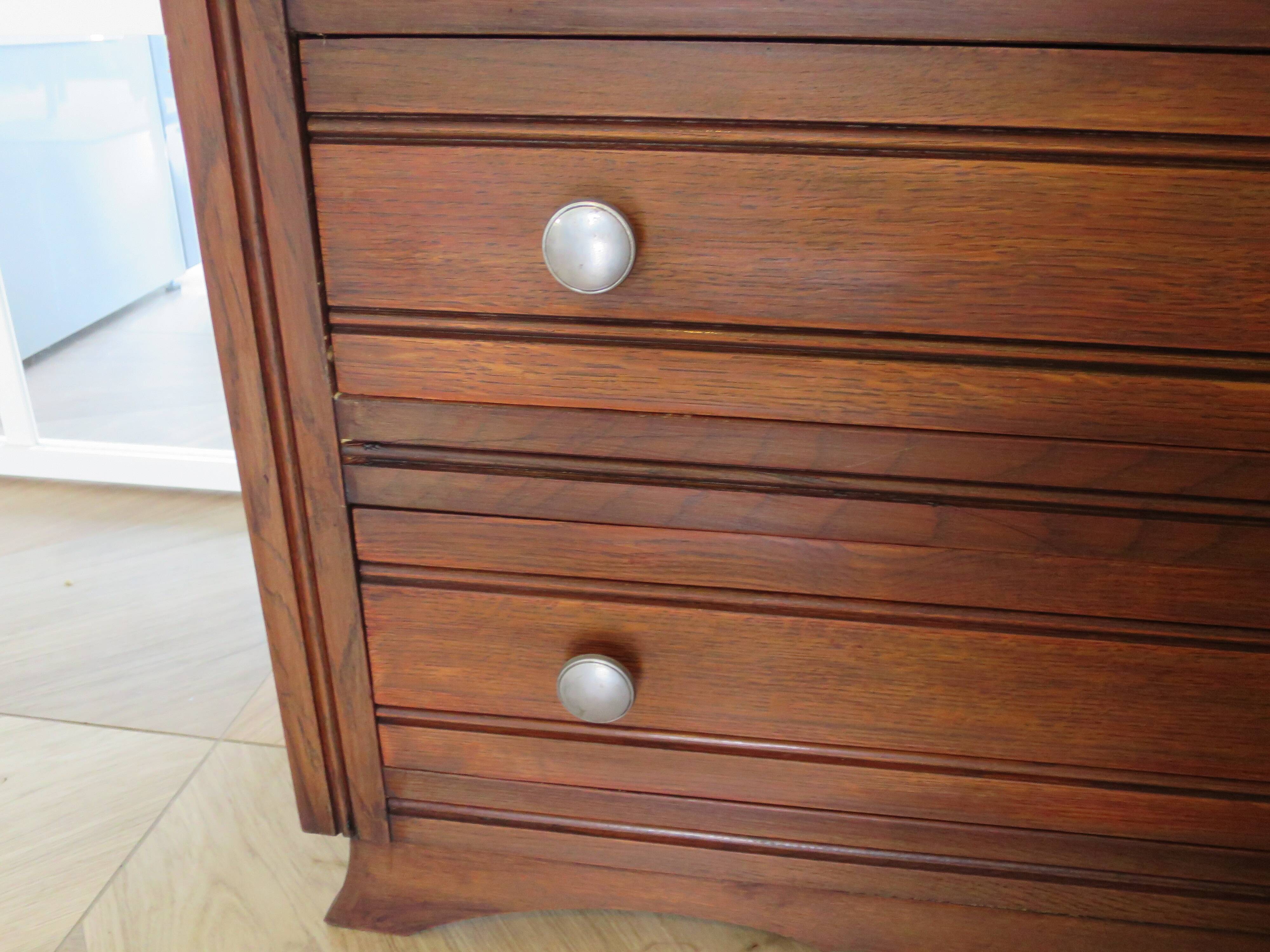 Art Deco chest of drawers - 1950s - mustache-style legs - vintage