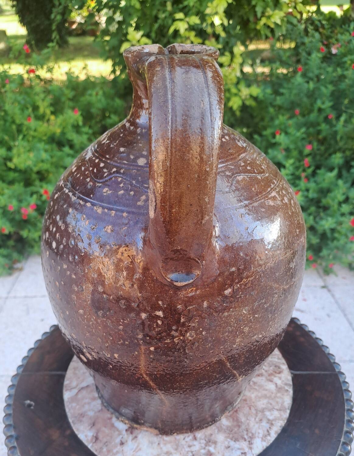 19th century glazed terracotta jug
