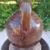 Cruche en terre cuite vernissée XIX ème