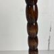 Midcentury bobbin wood turned stool, Charles Dudouyt style, France, 1950s