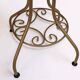 Coiffeuse vanity vintage en laiton avec tabouret