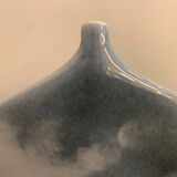 Lens soliflore vase signed Virebent in porcelain, design Yves Mohi, 1970