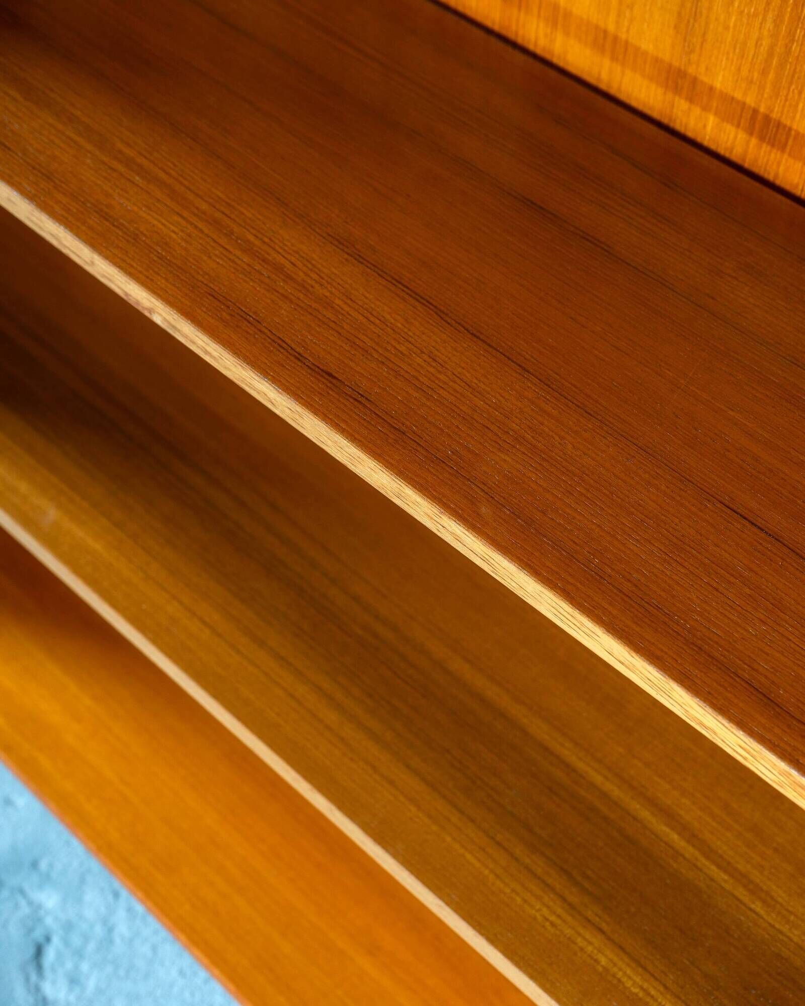 Mid Century Teak Bookcase or Library from Germany, circa 1950