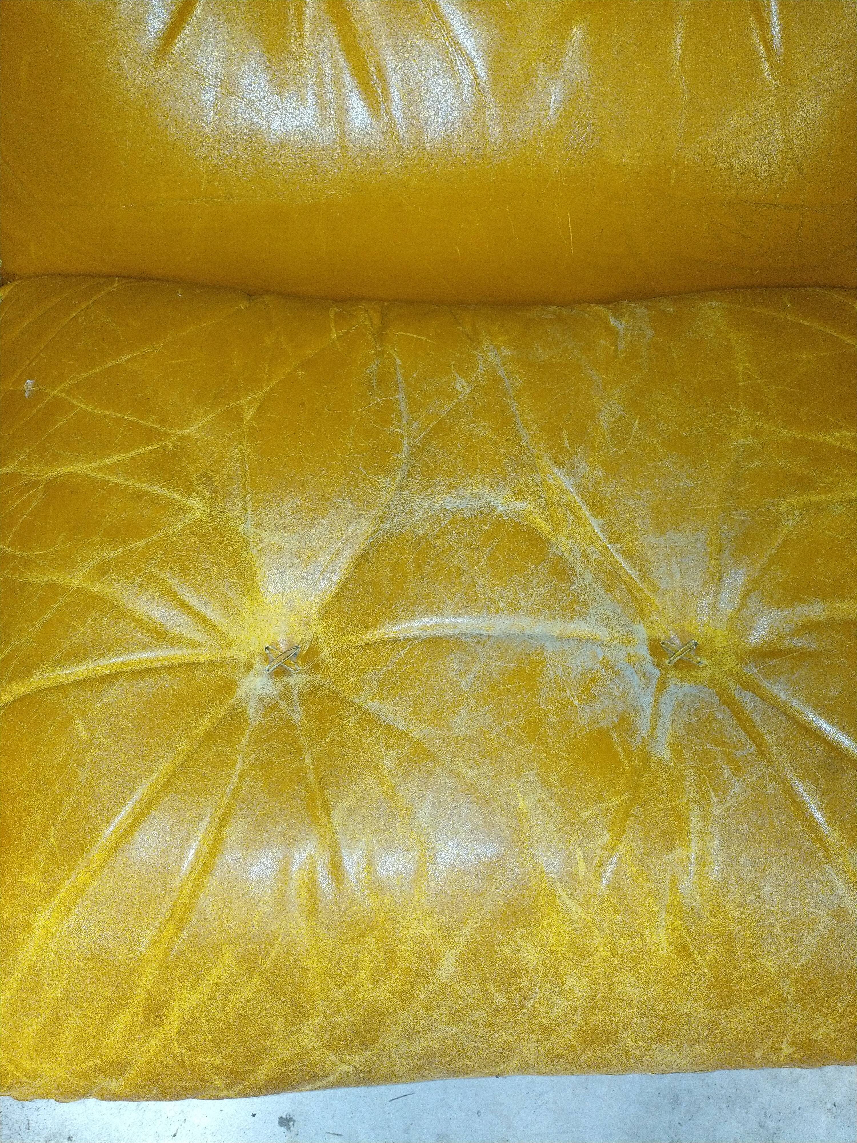 De Sede DS-101 3-seater sofa "James Bond" – vintage cognac leather