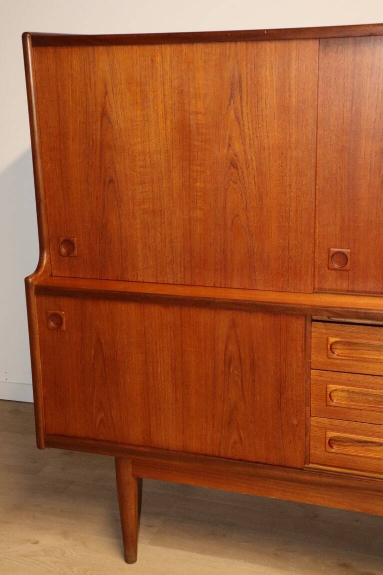 Enfilade haute scandinave édition Samcom en teck, 1960
