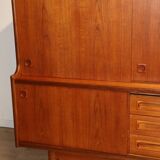 Enfilade haute scandinave édition Samcom en teck, 1960