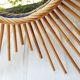 Rattan sun mirror 60 - 66x66xm