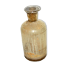 Flacon d'apothicaire ancien en verre blanchit - bouteille de pharmacie