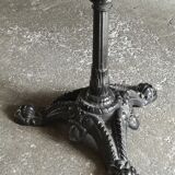 Round marble bistro table and cast iron feet
