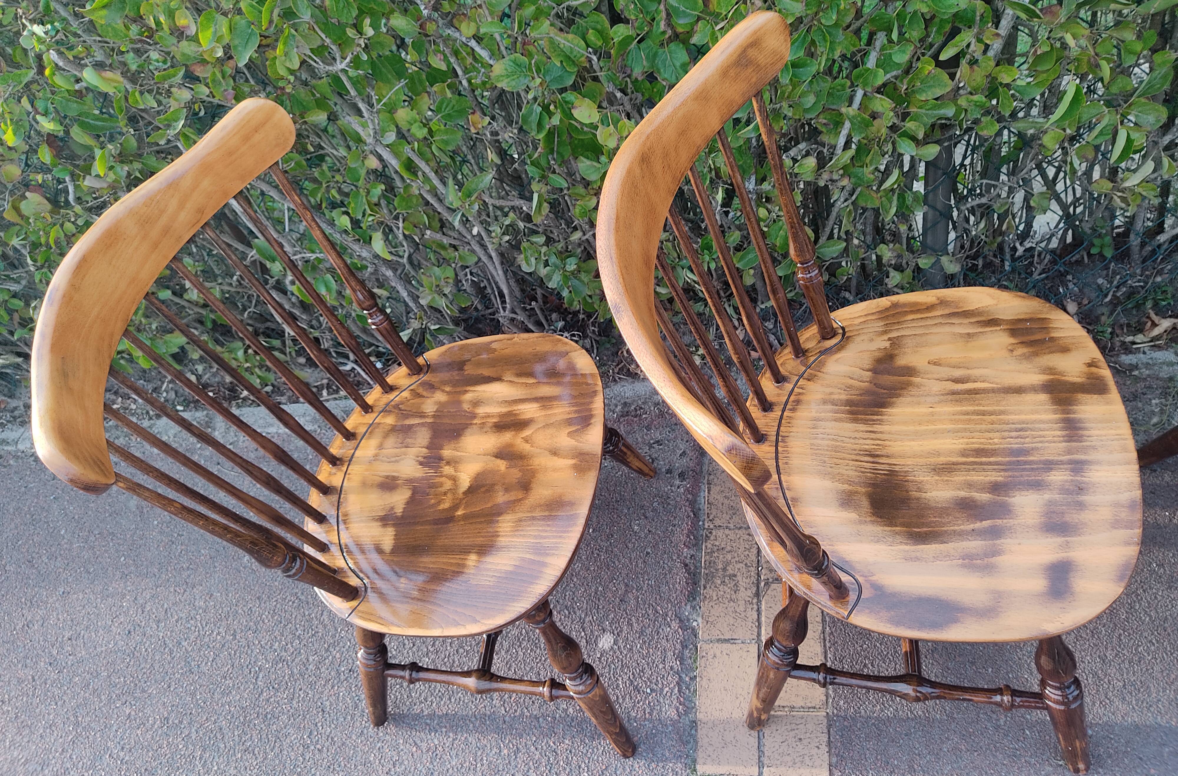 4 vintage bistro chairs