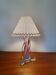 60s transparent and pink crystal lamp