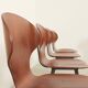 Six plywood chairs by Carlo Ratti, Italy, 1950s.