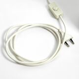 Stunning Italian 1970s ceramic plexiglass table lamp without a shade