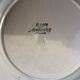 6 dessert plates in white earthenware and green edging Digoin Sarreguemines vintage