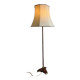 Floor lamp with teak base
