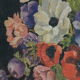 Bouquet d'anémones, huile sur carton