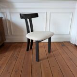 Set of 4 Oak "T-Shape" dining chairs