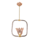 Charming Pink and Trasparent Murano Glass Chandelier by Barovier e Toso