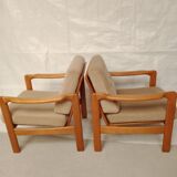Pair scandinavian armchairs