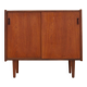 Danish Teak Cabinet with Sliding Doors, 1970s