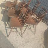 Series of 6 chairs model "minuet" by Baumann around 1960