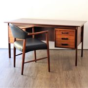 Kurt Olsen Chair Model 223 and Scandinavian 1960 rosewood desk