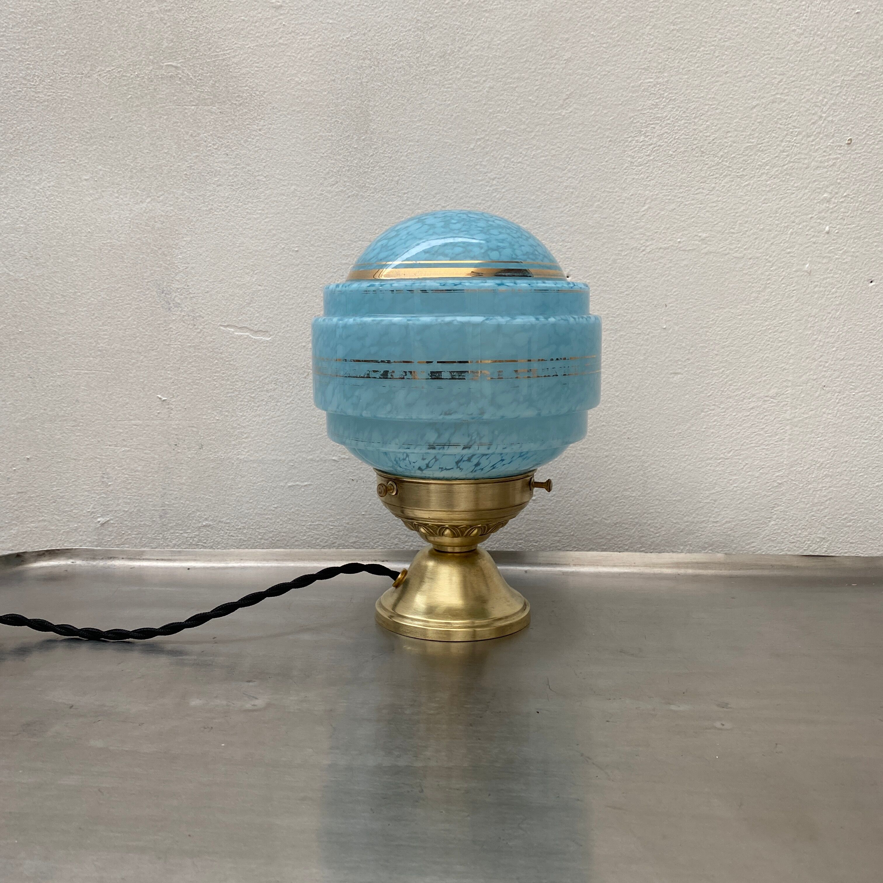 Clichy glass bedside lamp