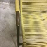 Yellow scoubidou chair