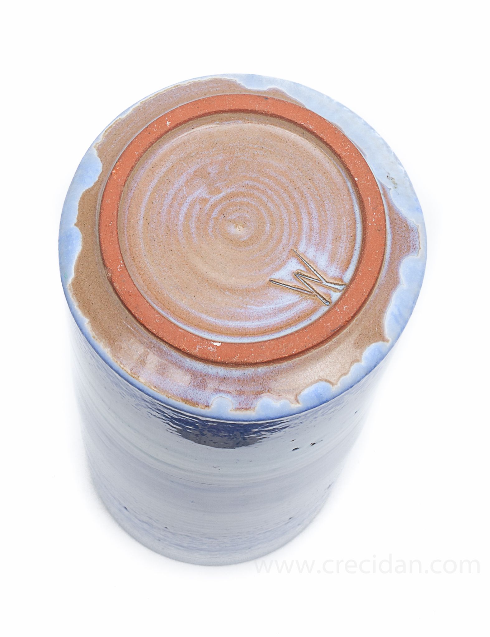 Vase bleu émaillé