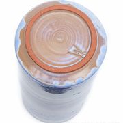 Vase bleu émaillé