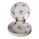 Set of 6 flat plates Givors model Perce-Neige 1950