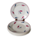 Set of 6 flat plates Givors model Perce-Neige 1950