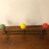Vintage wall coat rack