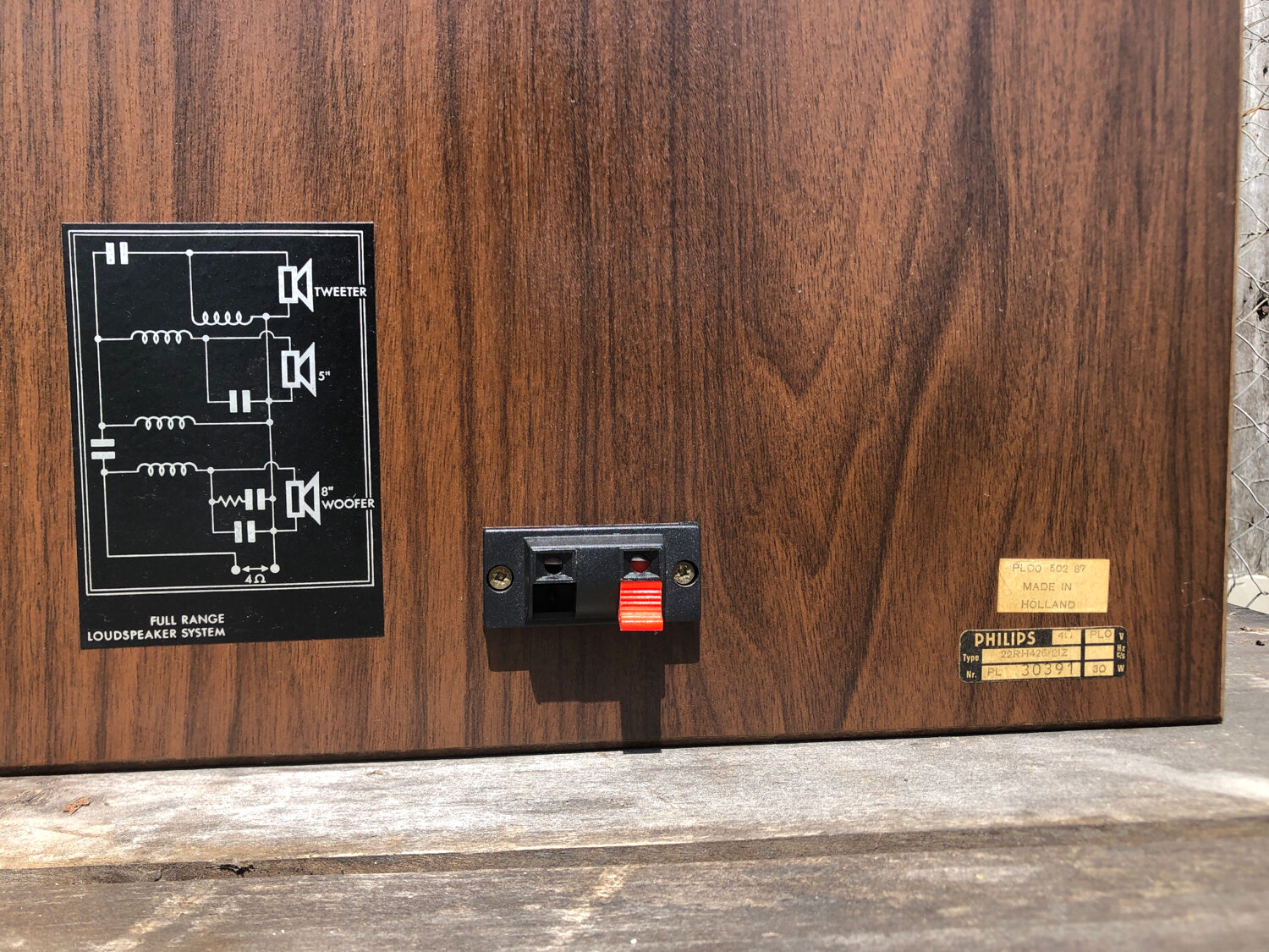 Triple harness wood cherry round tray