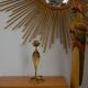 Cobra brass candlestick