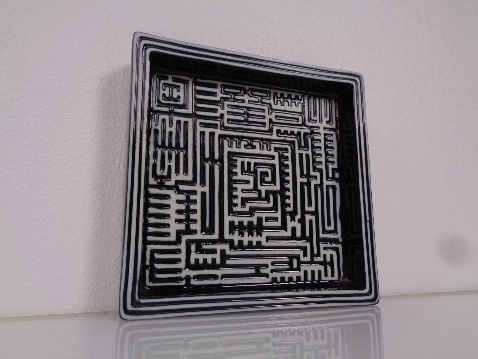 Domino Plate by Stig Lindberg for Gustavsberg, 1950s