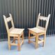 Paire de chaises rustiques vintage