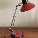 Articulated lamp in red aluminum
