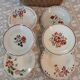 6 mismatched antique soup plates