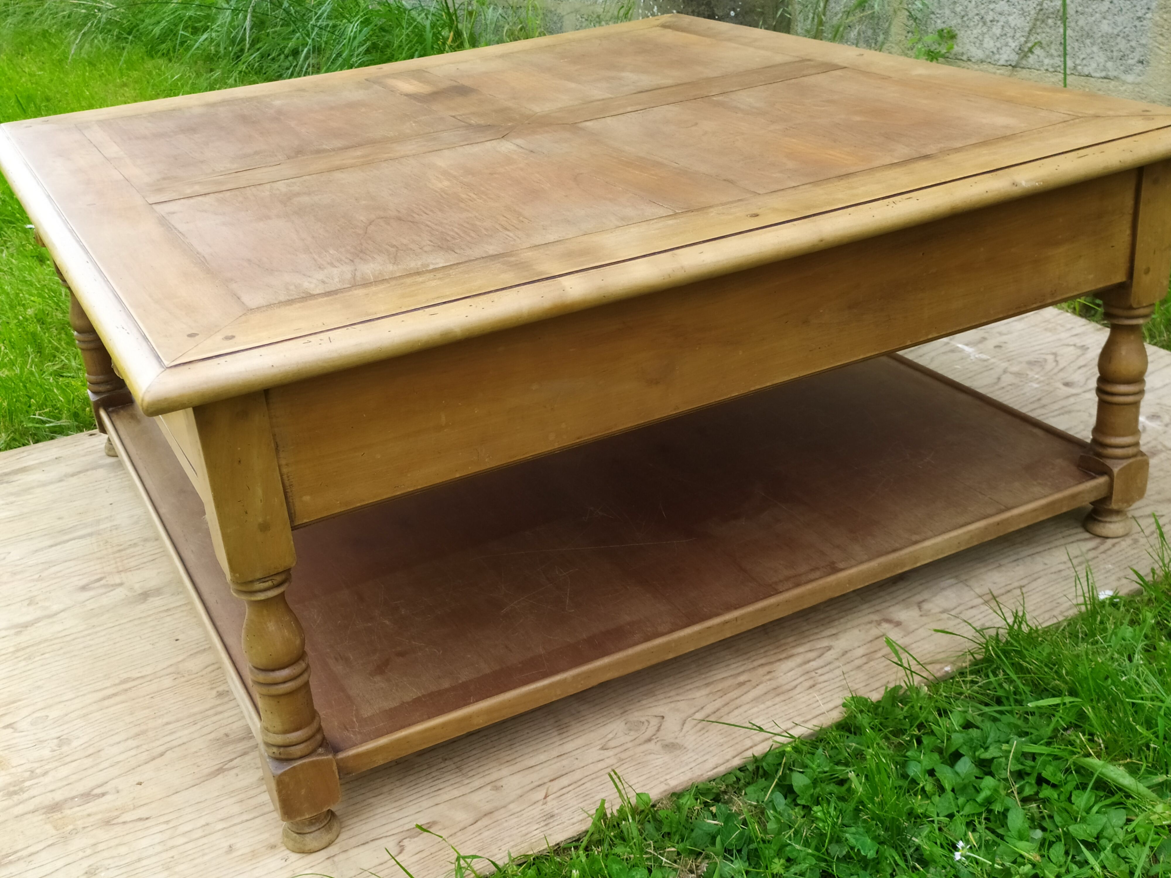 Cherry wood coffee table