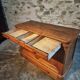 French buffet from the 19th century in elm with drawers – Louis Philippe period