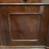 Window furniture in two bodies Napoleon III Mahogany and veneer XIX century