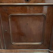 Window furniture in two bodies Napoleon III Mahogany and veneer XIX century