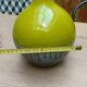 Green ceramic vase with stamp